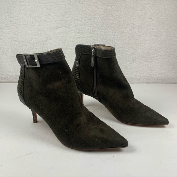 Charles by Charles David Womens Agent Faux Suede Ankle Boots Shoes 7.5 M‎ 7776 - Picture 1 of 9